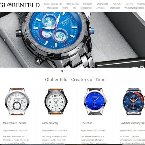 Globenfeld Men's Sports Stopwatch Tachymeter Watch - Picture 10 of 11